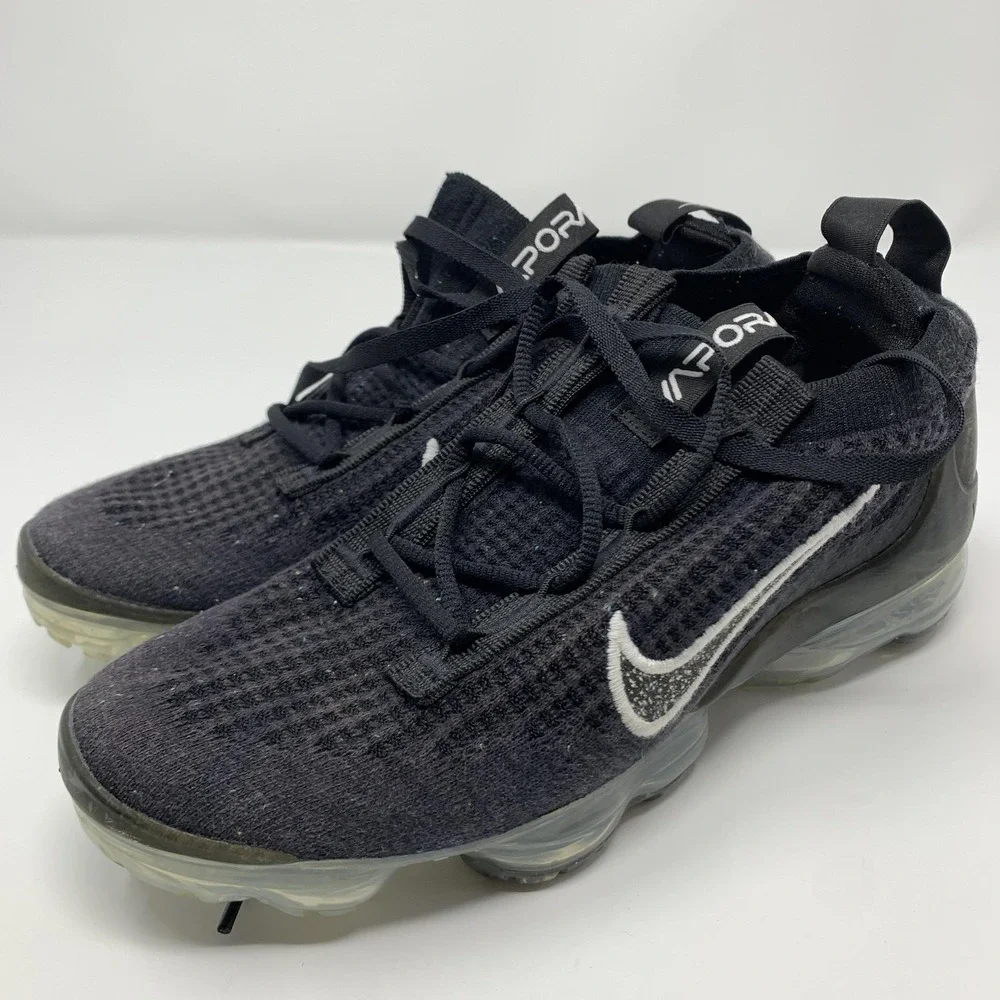 Nike Air‎ VaporMax Flyknit Shoes Womens Size 6.5 Black 2021 FK Running Sneakers